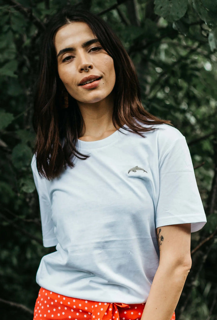 dolphin womens t-shirt Big Wild Thought