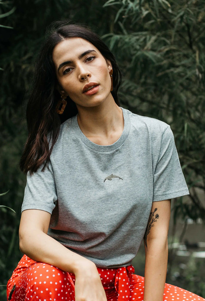 dolphin womens t-shirt Big Wild Thought