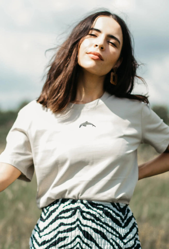 dolphin womens t-shirt Big Wild Thought