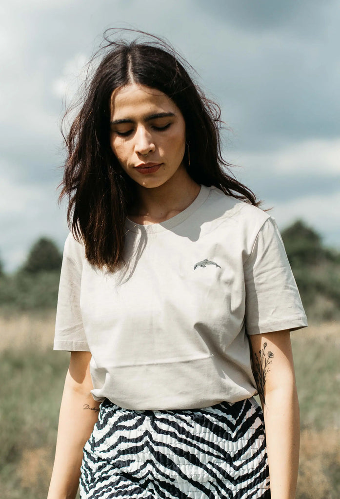 dolphin womens t-shirt Big Wild Thought