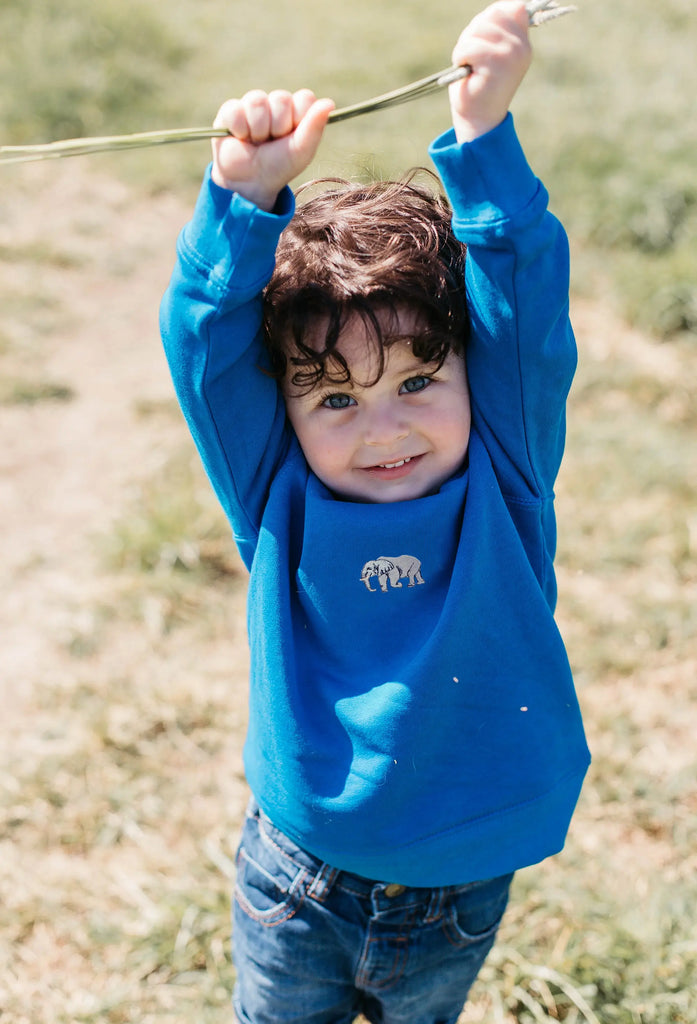 elephant childrens sweatshirt Big Wild Thought