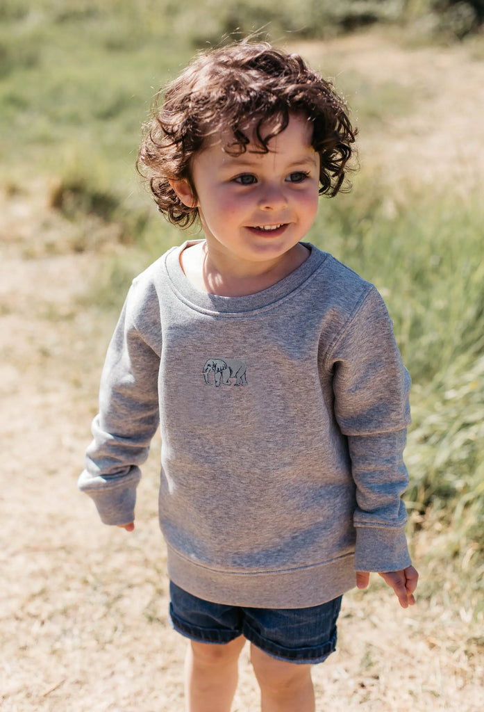 elephant childrens sweatshirt Big Wild Thought