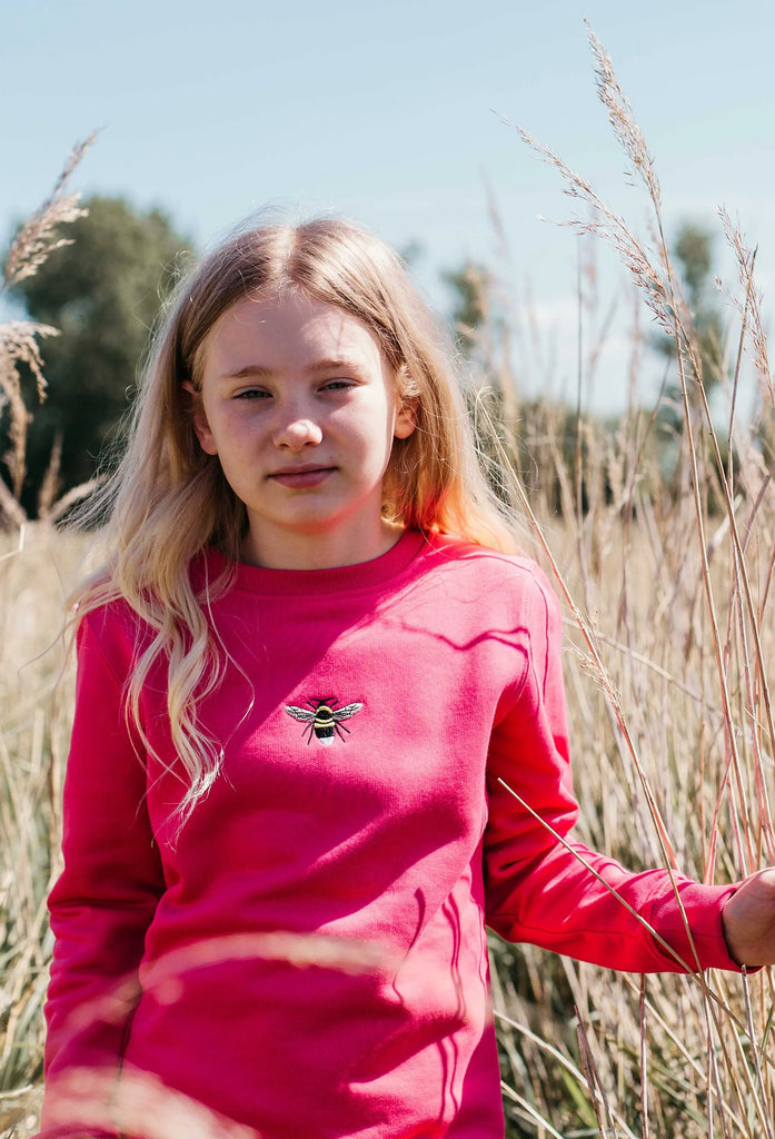 garden bumblebee childrens sweatshirt Big Wild Thought