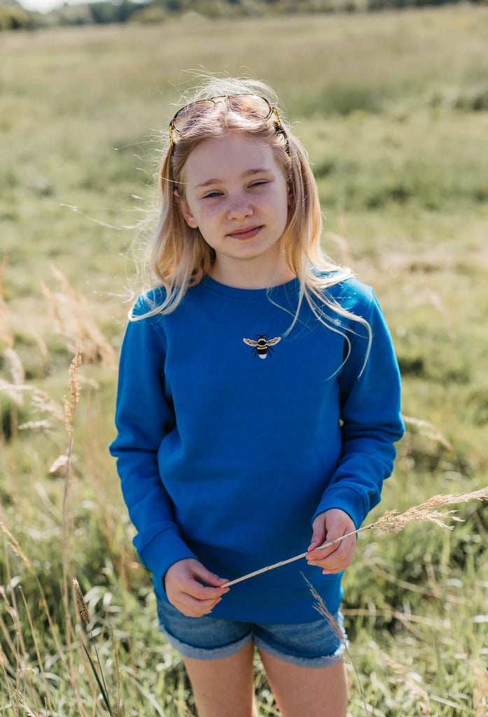 garden bumblebee childrens sweatshirt Big Wild Thought