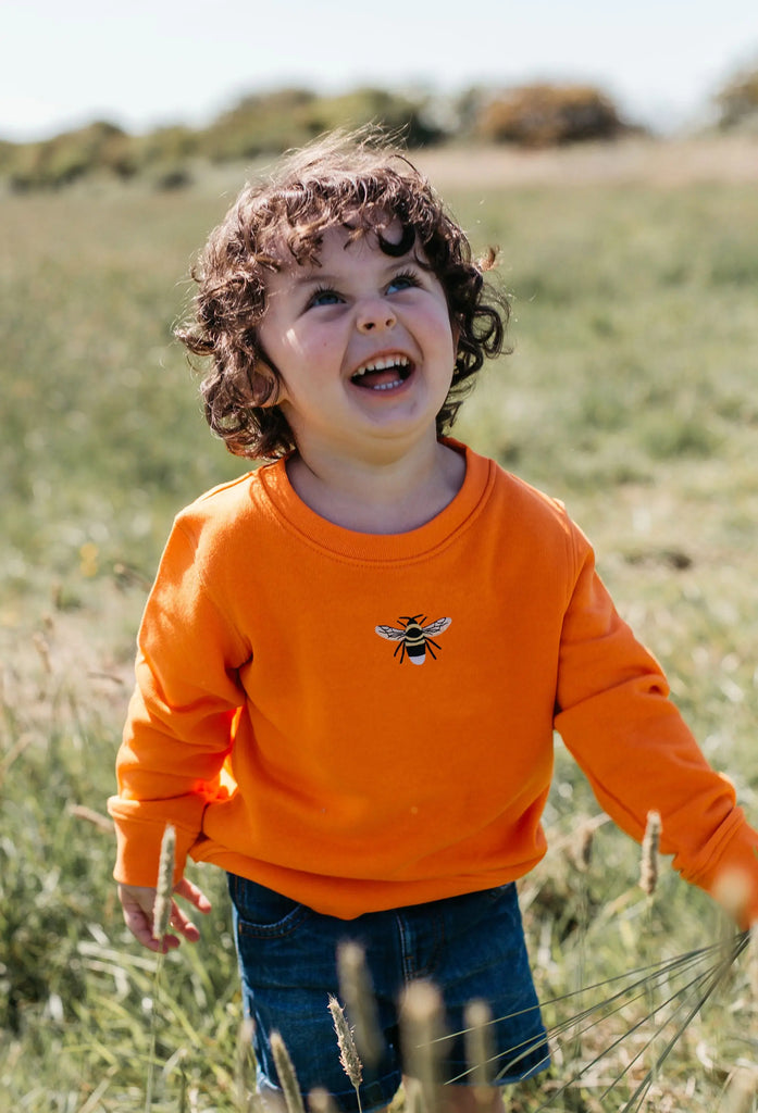 garden bumblebee childrens sweatshirt Big Wild Thought
