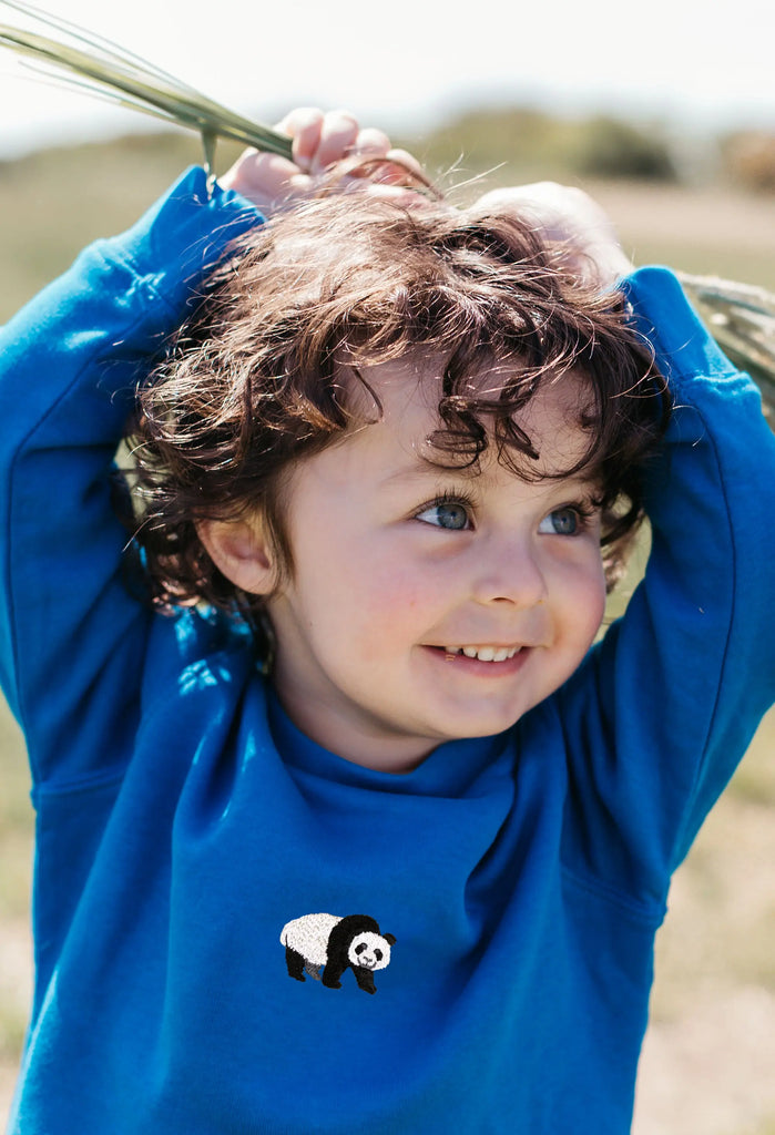 giant panda childrens sweatshirt Big Wild Thought