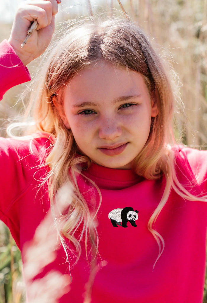 giant panda childrens sweatshirt Big Wild Thought