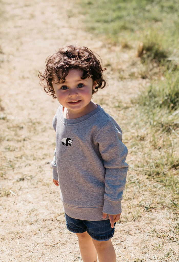 giant panda childrens sweatshirt Big Wild Thought