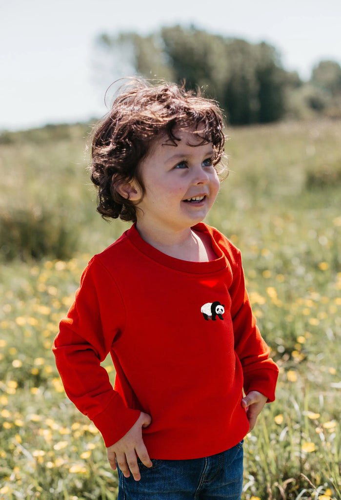 giant panda childrens sweatshirt Big Wild Thought