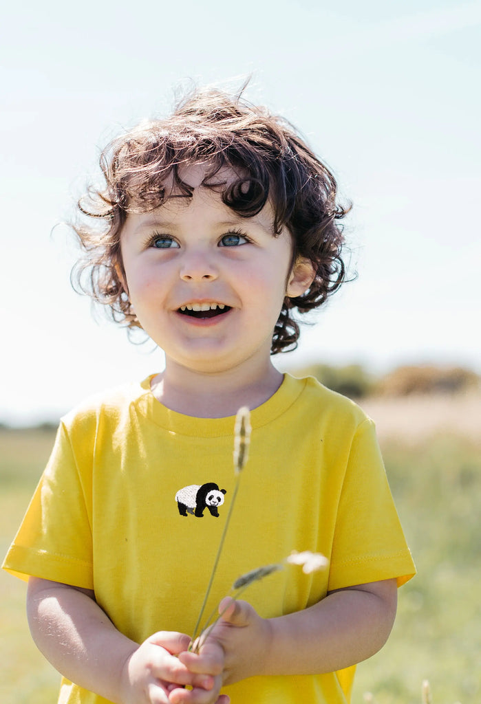giant panda childrens t-shirt Big Wild Thought