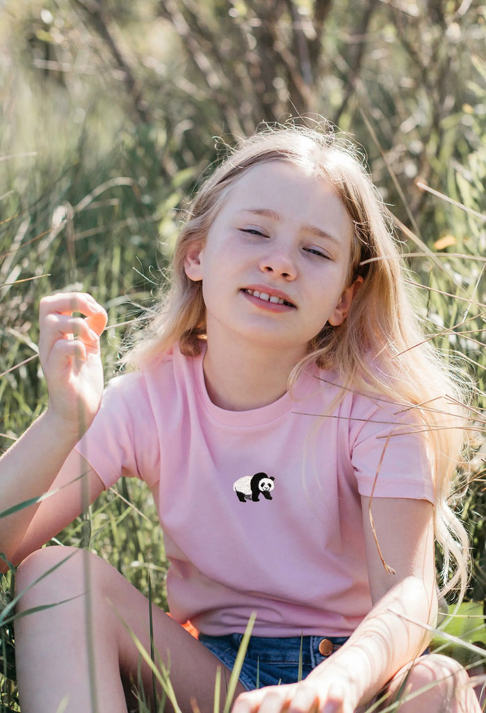 giant panda childrens t-shirt Big Wild Thought