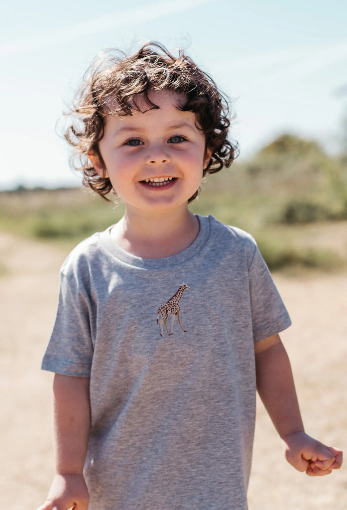 giraffe childrens t-shirt Big Wild Thought