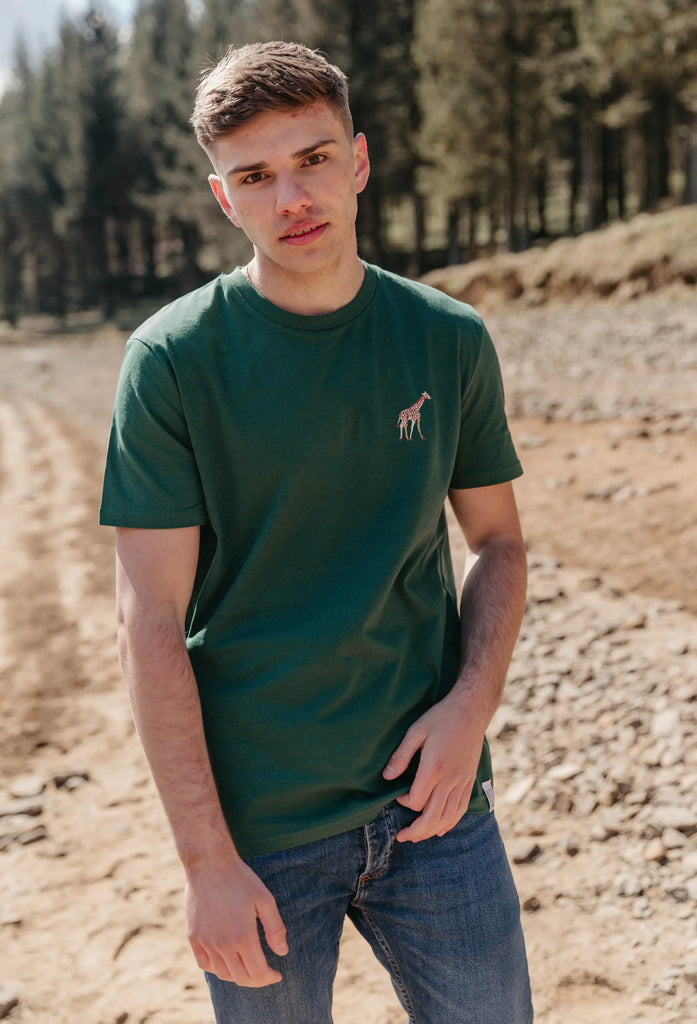 giraffe mens t-shirt Big Wild Thought