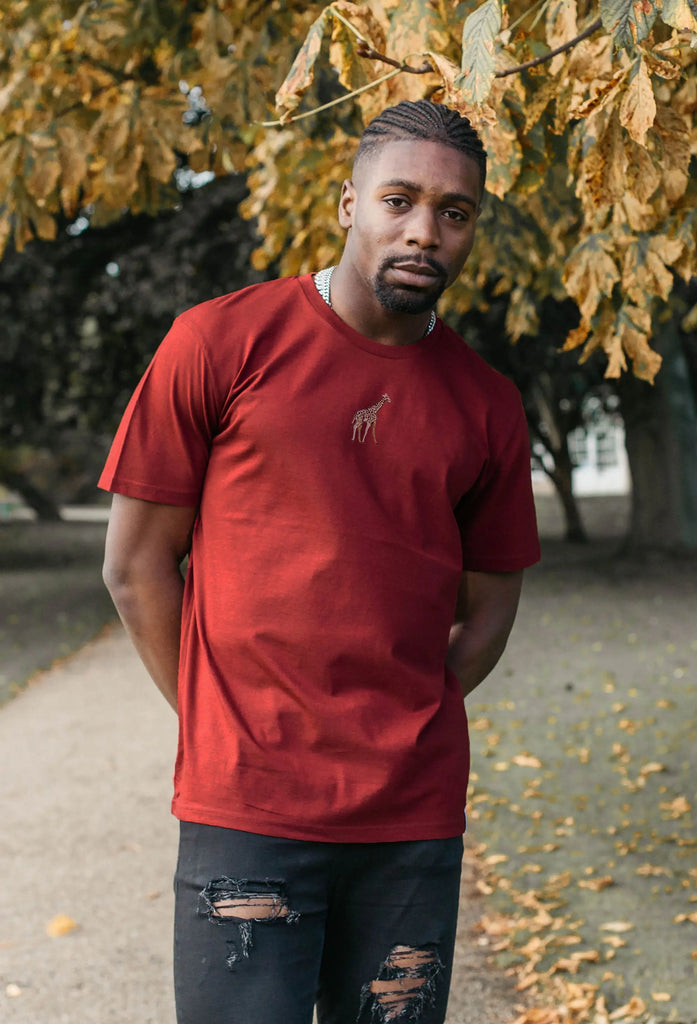 giraffe mens t-shirt Big Wild Thought
