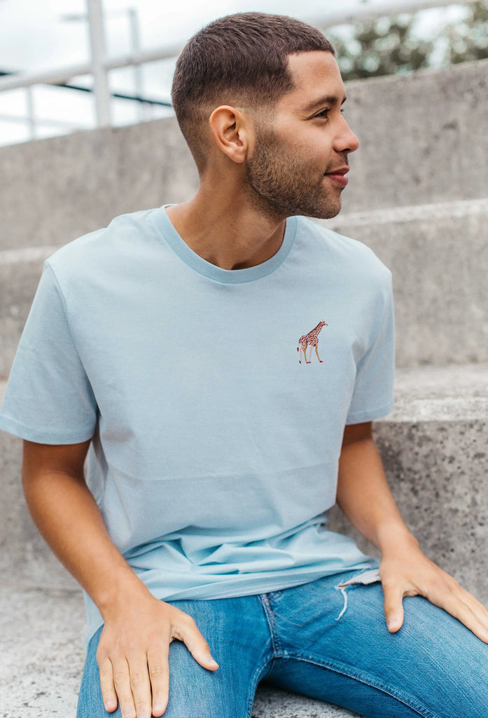 giraffe mens t-shirt Big Wild Thought