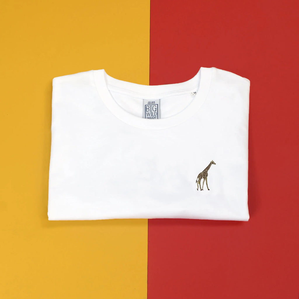 giraffe mens t-shirt Big Wild Thought