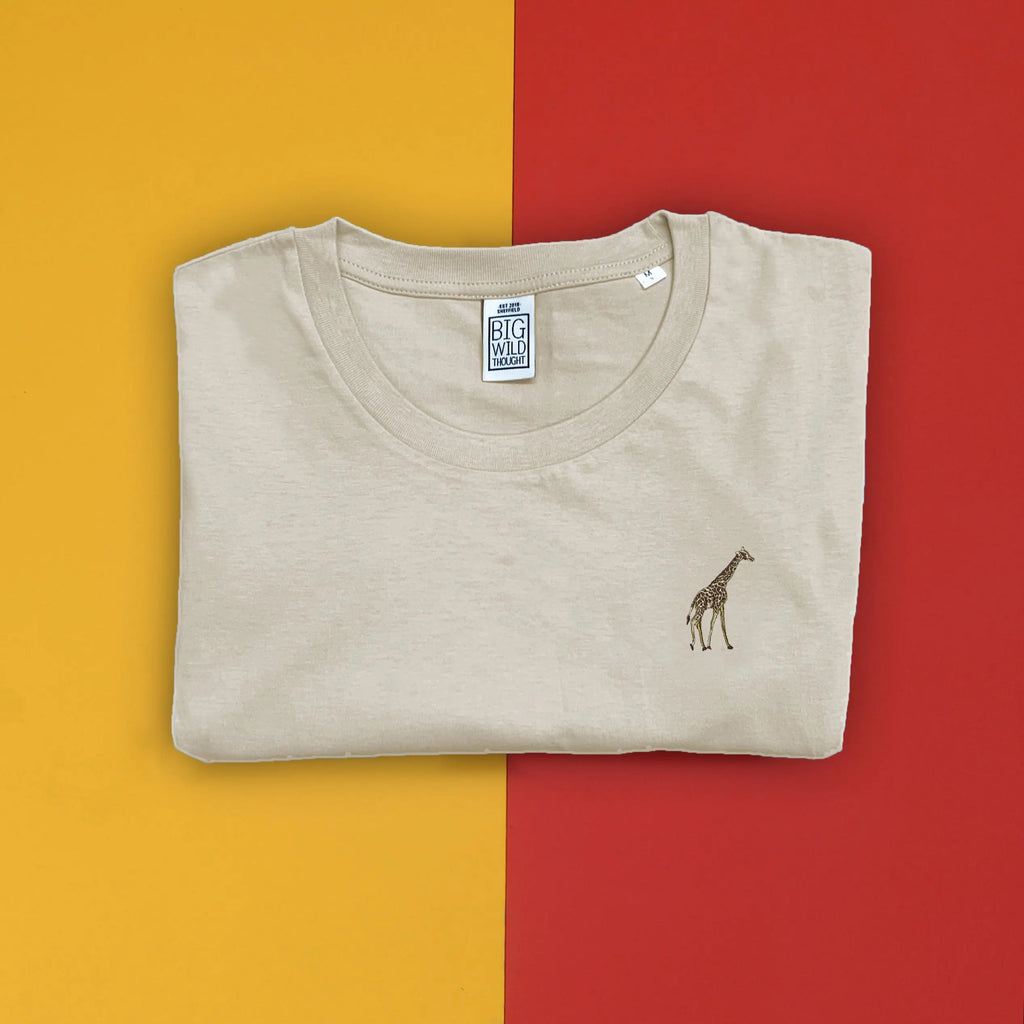 giraffe mens t-shirt Big Wild Thought