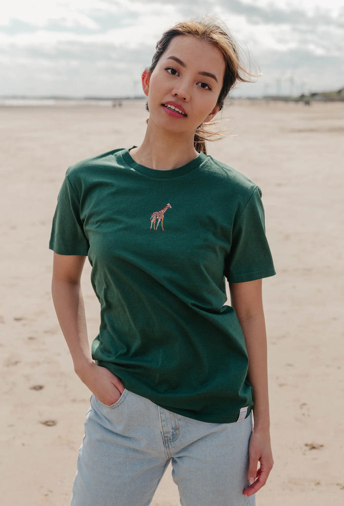 giraffe womens t-shirt Big Wild Thought