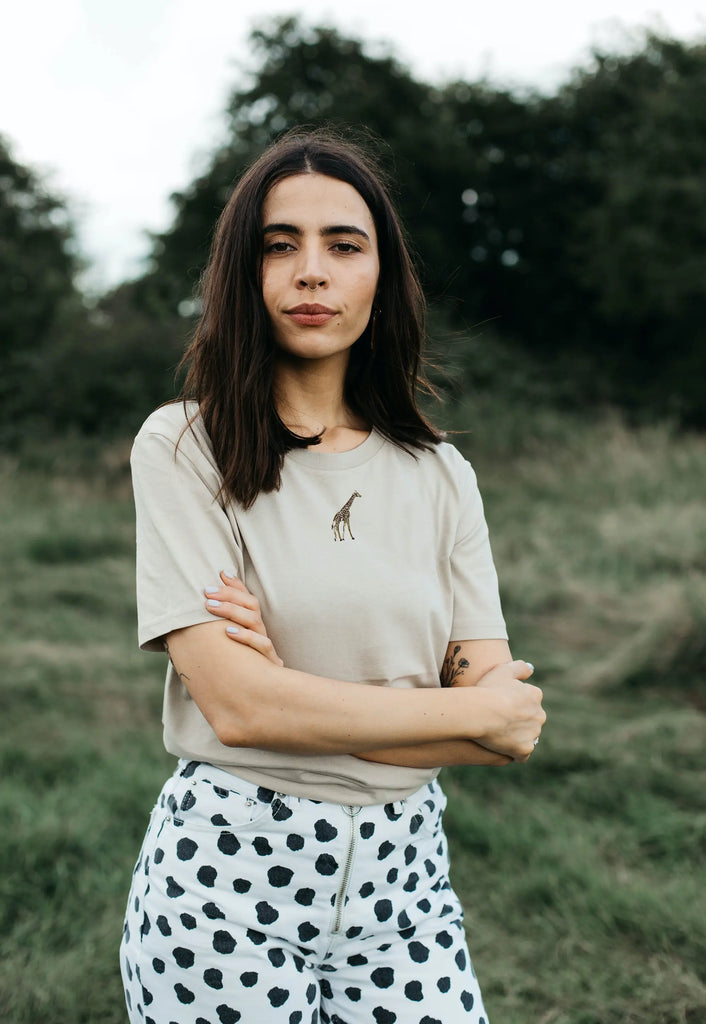 giraffe womens t-shirt Big Wild Thought