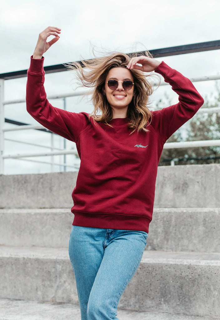 hammerhead shark womens sweatshirt Big Wild Thought