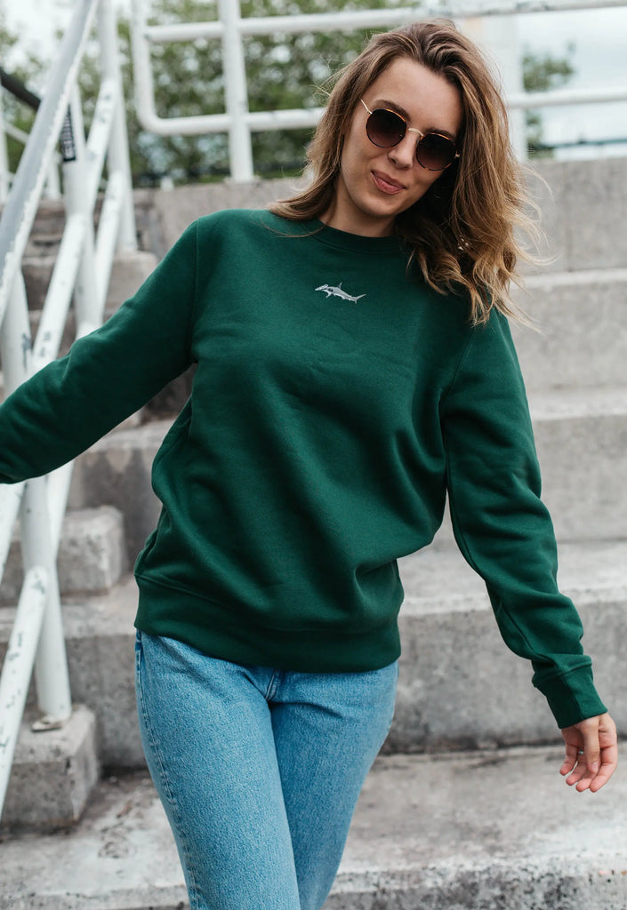hammerhead shark womens sweatshirt Big Wild Thought