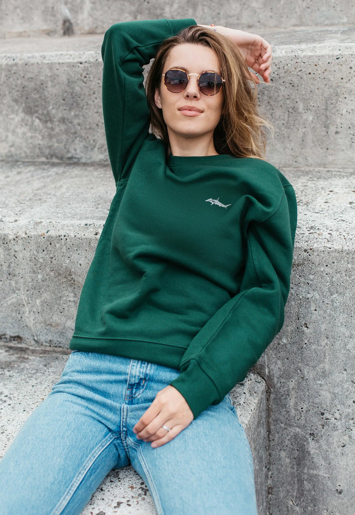 hammerhead shark womens sweatshirt Big Wild Thought