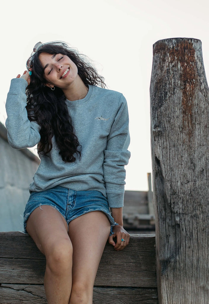 hammerhead shark womens sweatshirt Big Wild Thought
