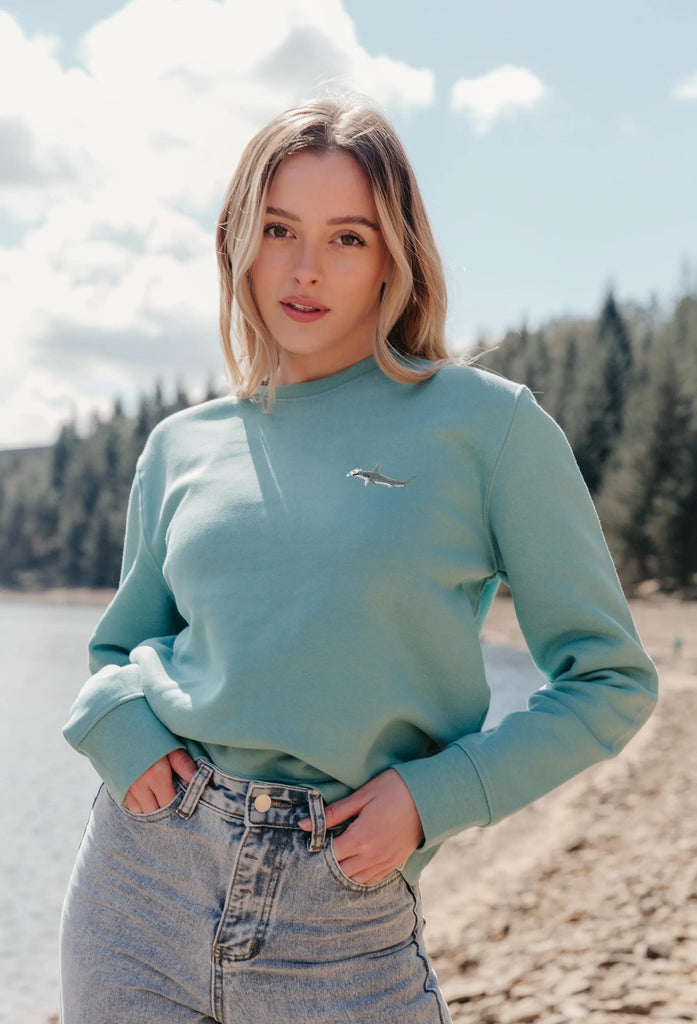 hammerhead shark womens sweatshirt Big Wild Thought