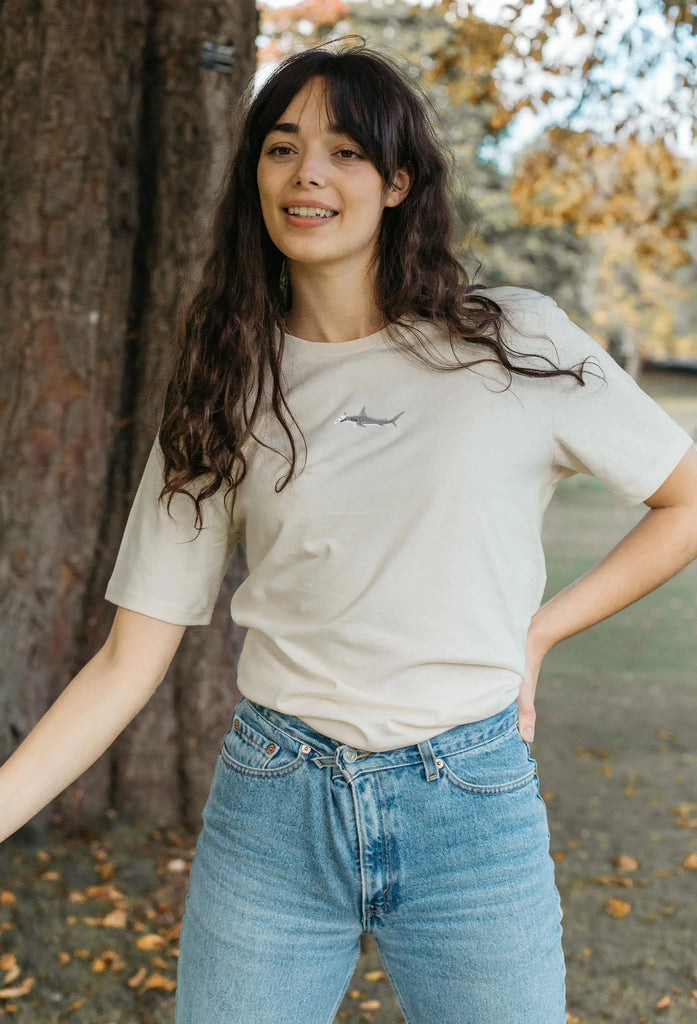 hammerhead shark womens t-shirt Big Wild Thought