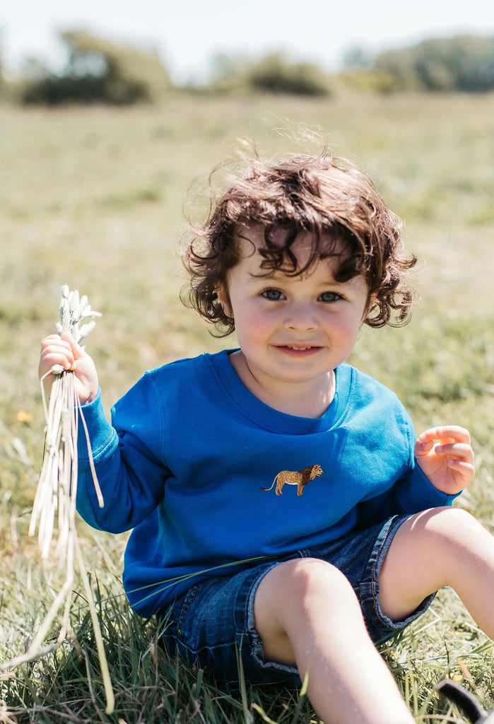 lion childrens sweatshirt Big Wild Thought