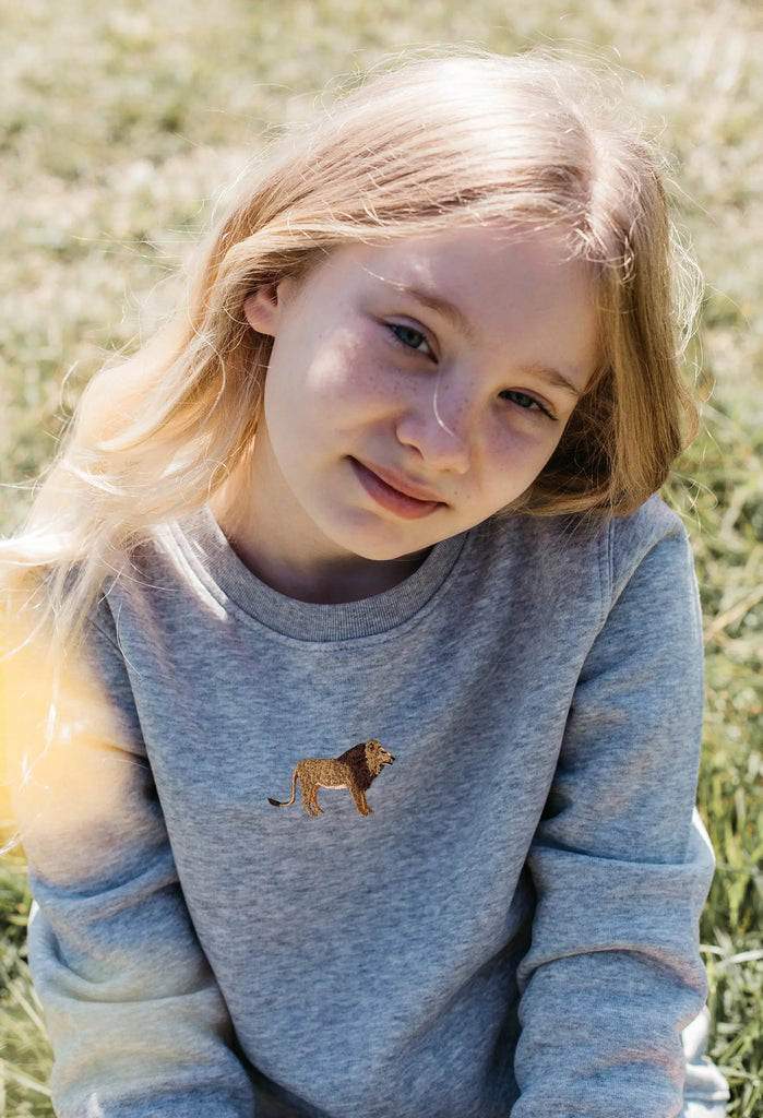 lion childrens sweatshirt Big Wild Thought