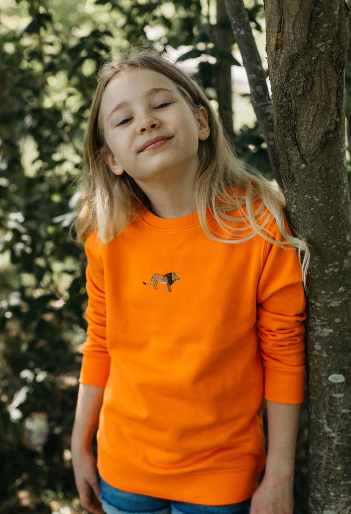 lion childrens sweatshirt Big Wild Thought