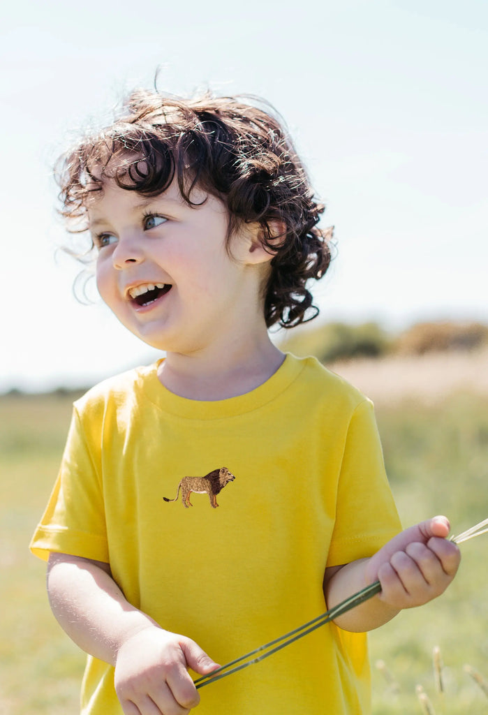 lion childrens t-shirt Big Wild Thought