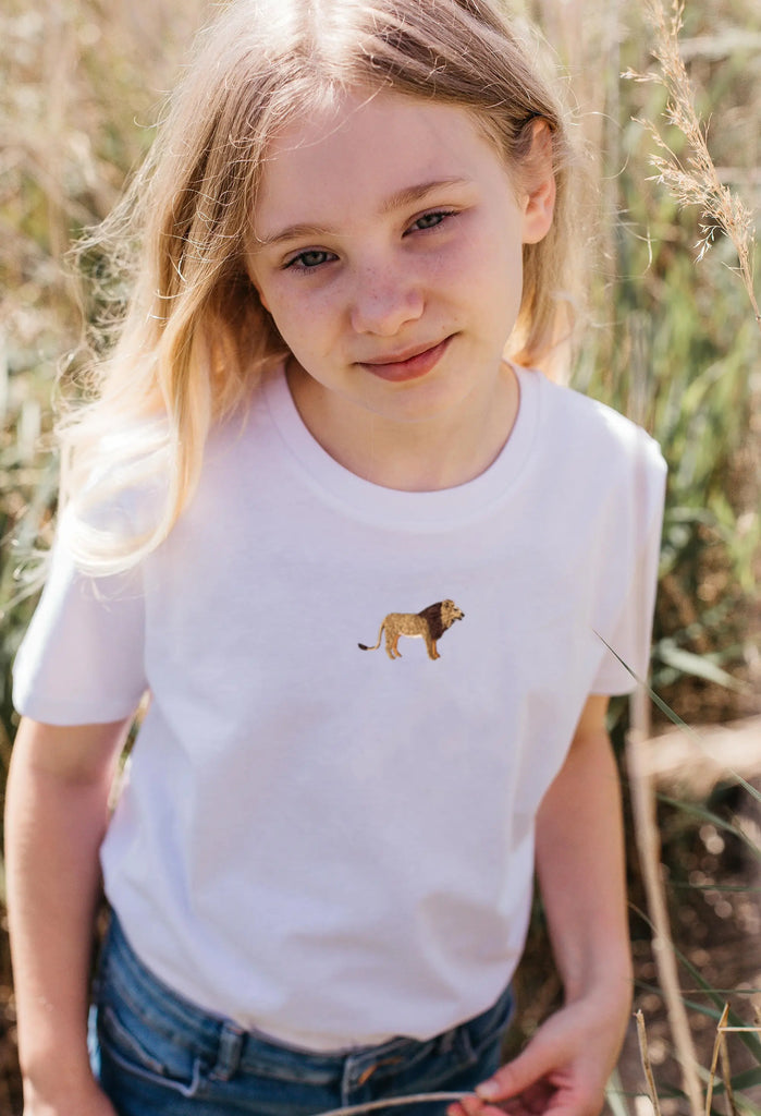 lion childrens t-shirt Big Wild Thought