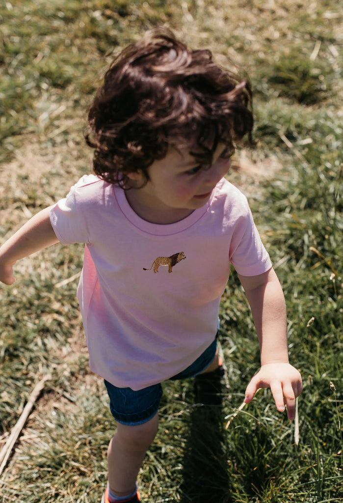 lion childrens t-shirt Big Wild Thought