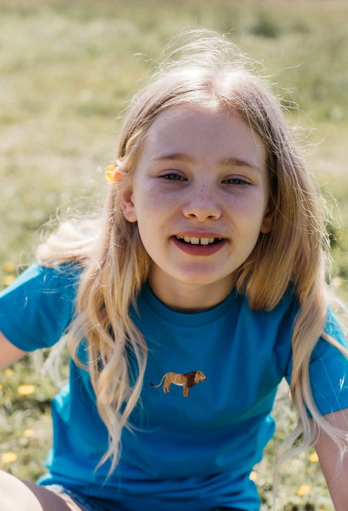 lion childrens t-shirt Big Wild Thought