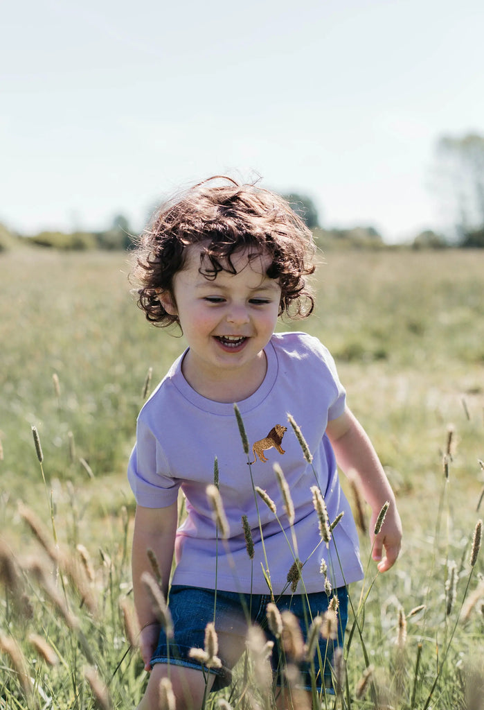 lion childrens t-shirt Big Wild Thought