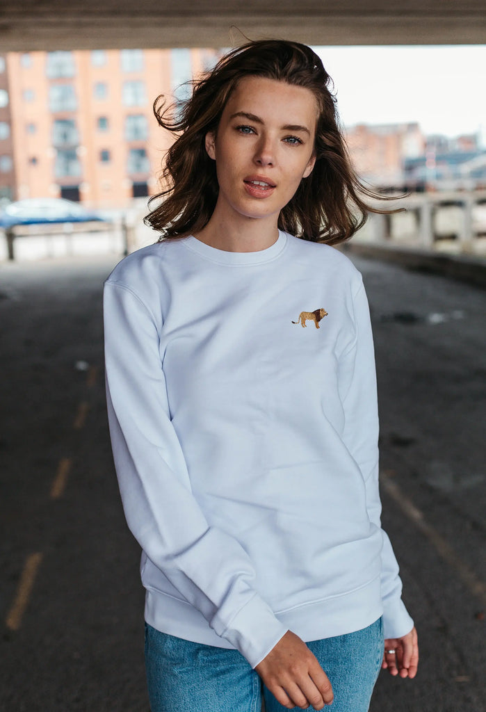 lion womens sweatshirt Big Wild Thought