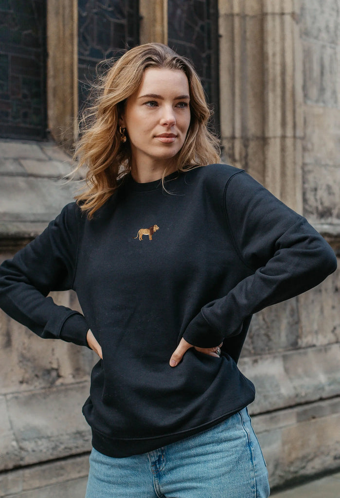 lion womens sweatshirt Big Wild Thought