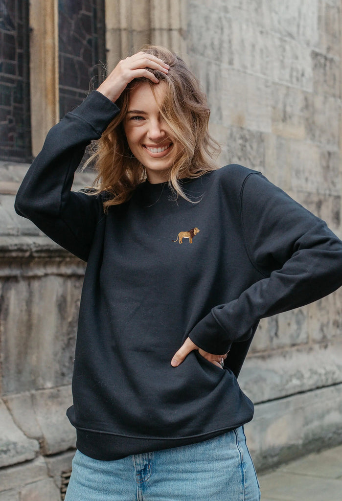 lion womens sweatshirt Big Wild Thought