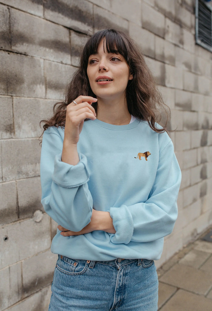 lion womens sweatshirt Big Wild Thought