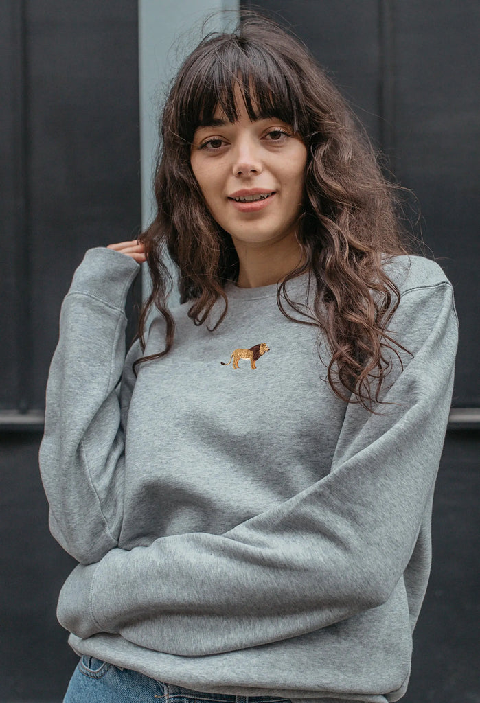 lion womens sweatshirt Big Wild Thought