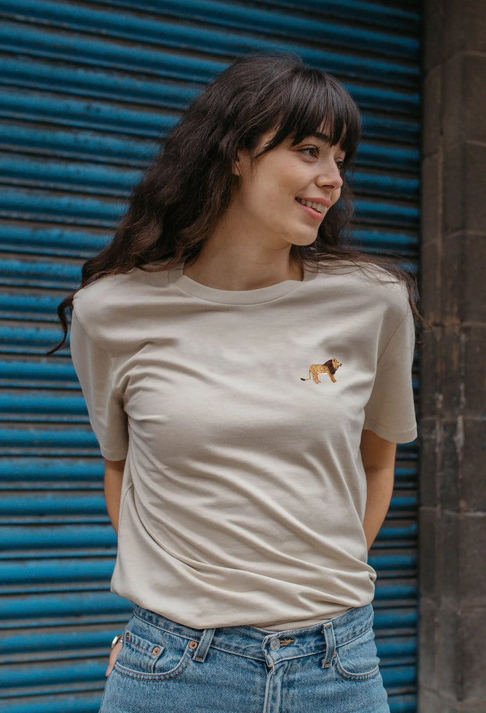 lion womens t-shirt Big Wild Thought