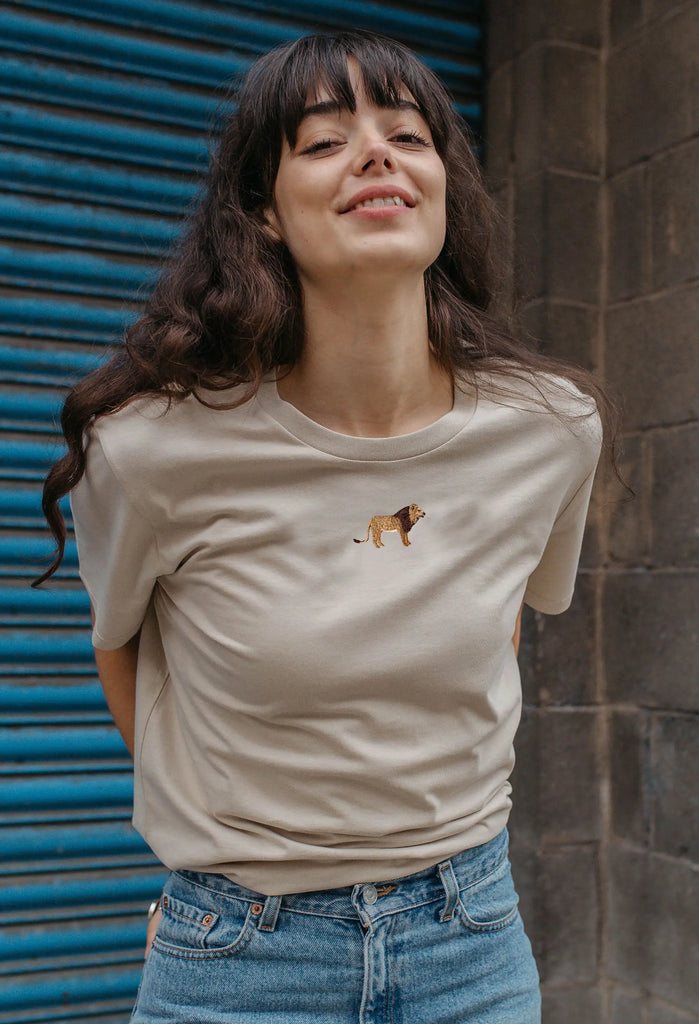 lion womens t-shirt Big Wild Thought
