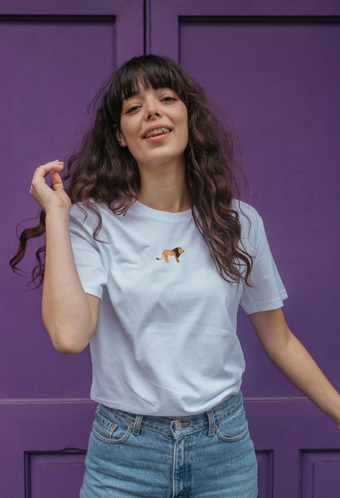 lion womens t-shirt Big Wild Thought