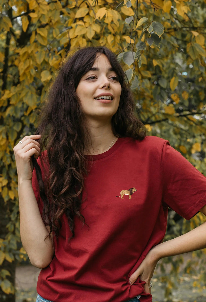 lion womens t-shirt Big Wild Thought
