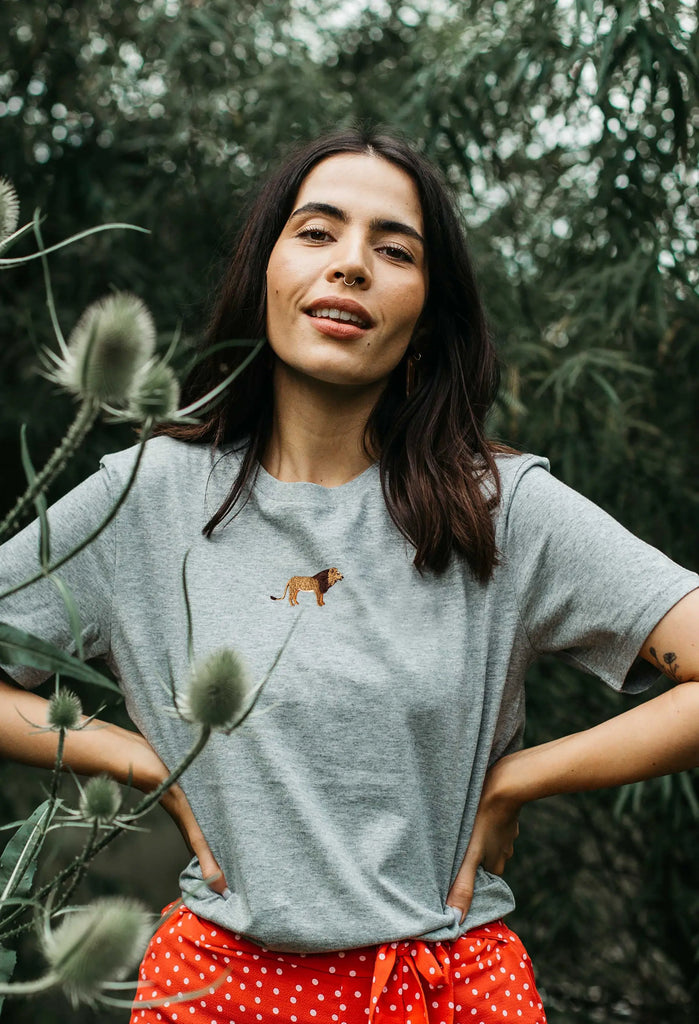lion womens t-shirt Big Wild Thought