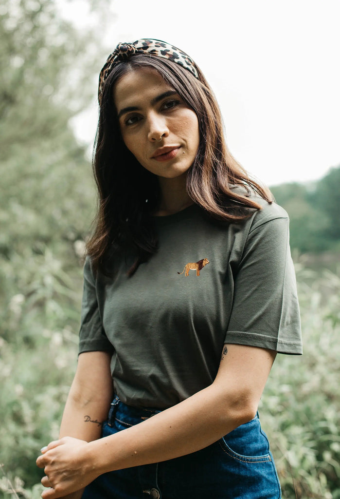 lion womens t-shirt Big Wild Thought