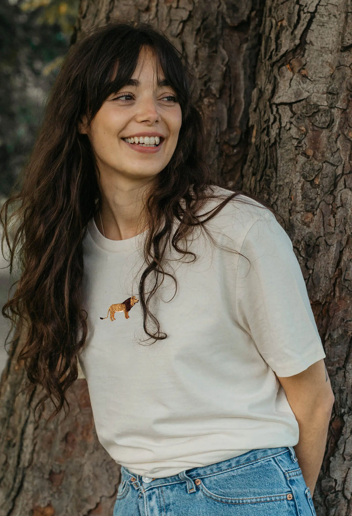 lion womens t-shirt Big Wild Thought