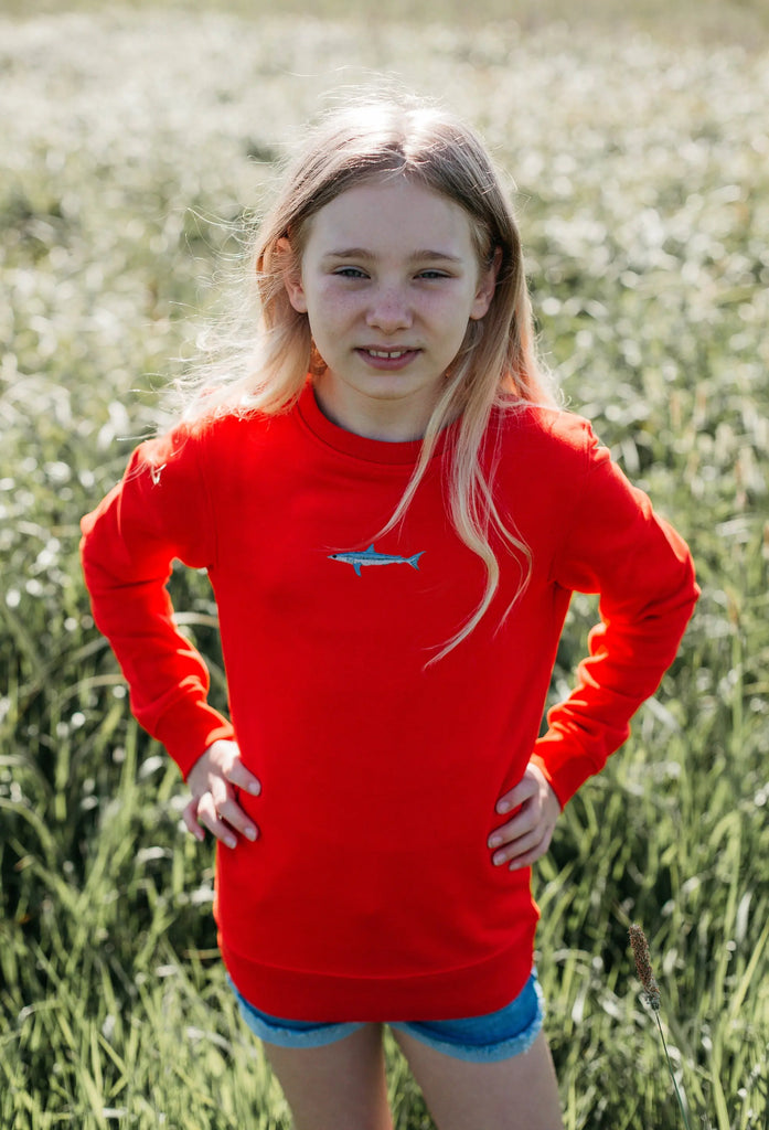 mako shark childrens sweatshirt Big Wild Thought